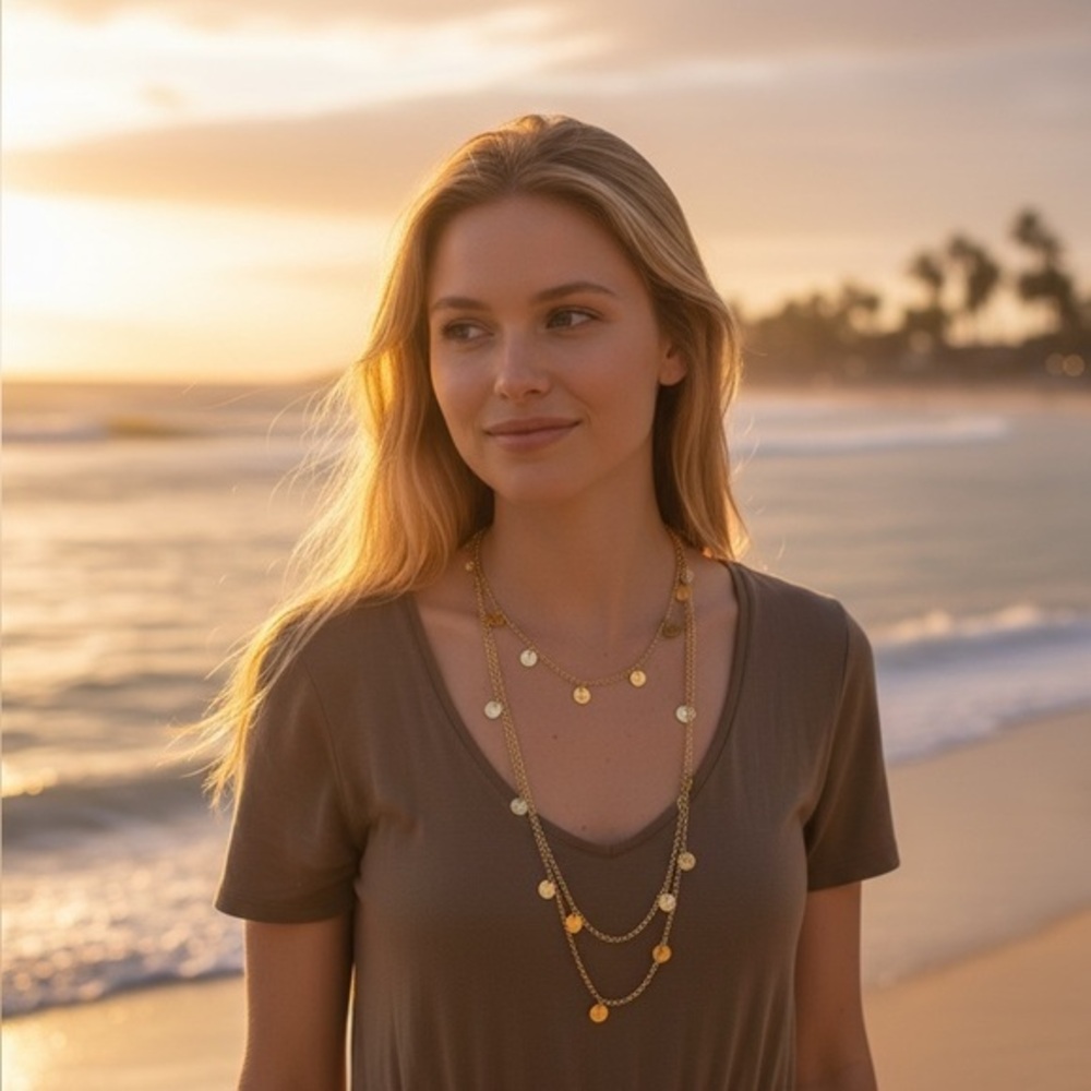 Gold Coin Necklace